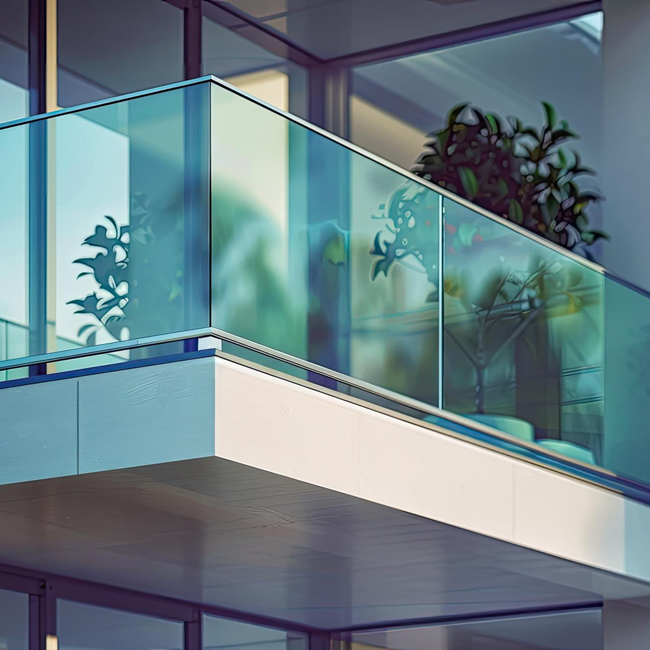 Toughened Glass & SS Railing
